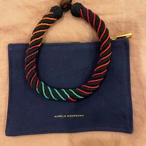 Aurélie Bidermann Navy Colorful Rope Necklace
